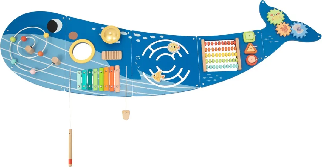 Tooky Toy Walvis Houten Activiteitenpaneel