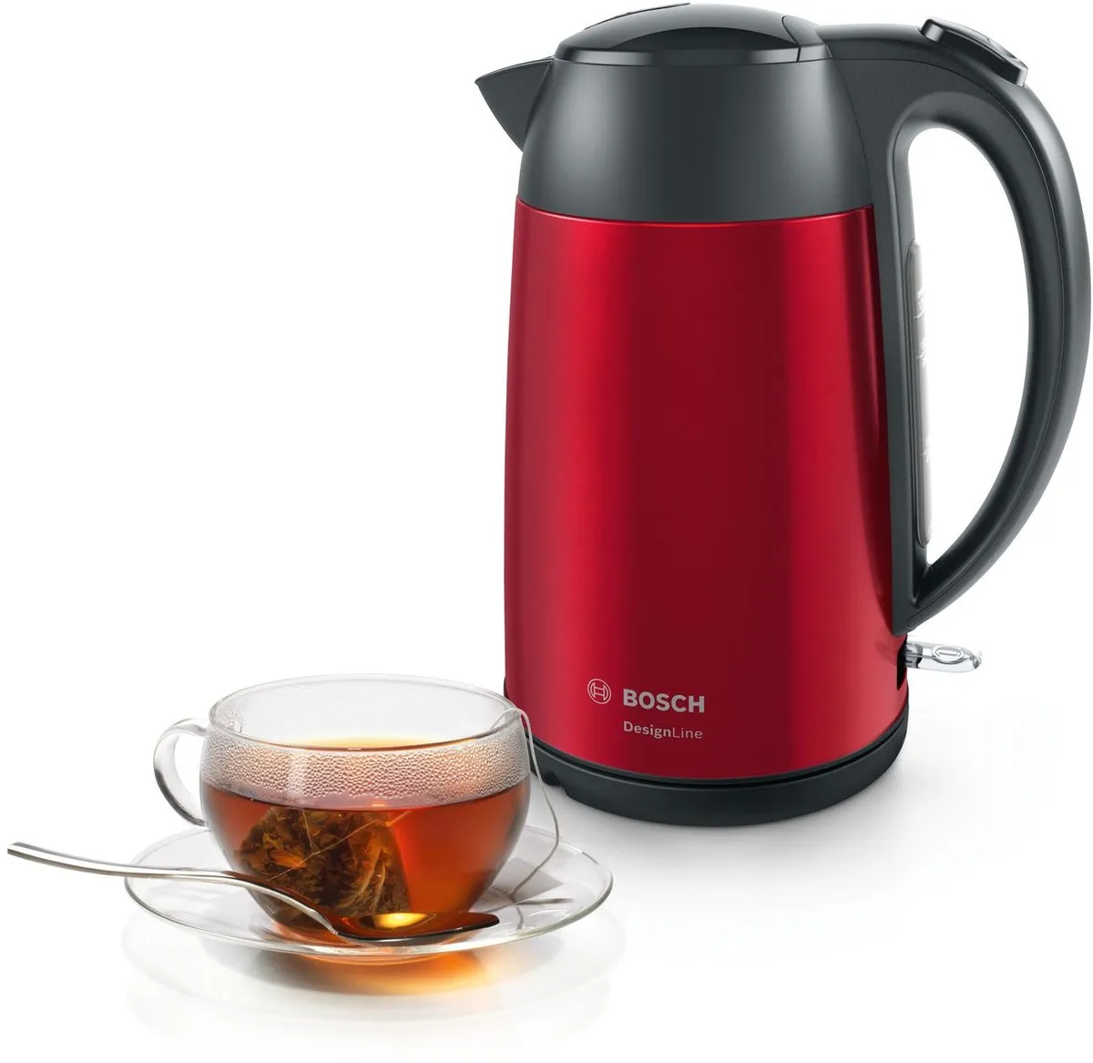 Bosch TWK3P424 Waterkoker 1.7L 2400W - Rood/Zwart - afbeelding 6 van 6