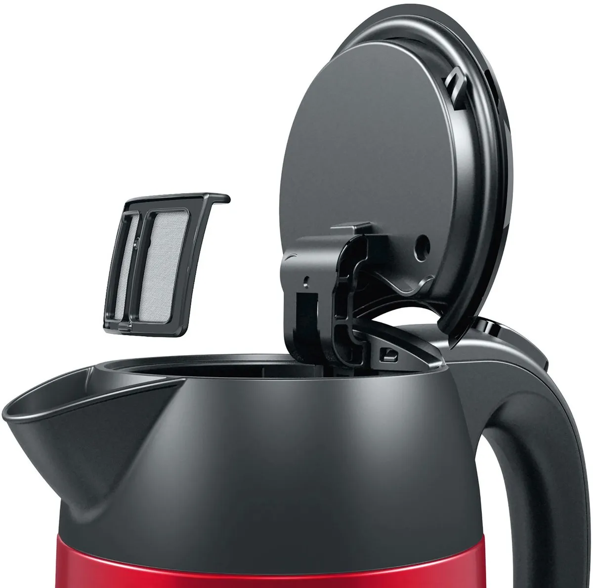 Bosch TWK3P424 Waterkoker 1.7L 2400W - Rood/Zwart