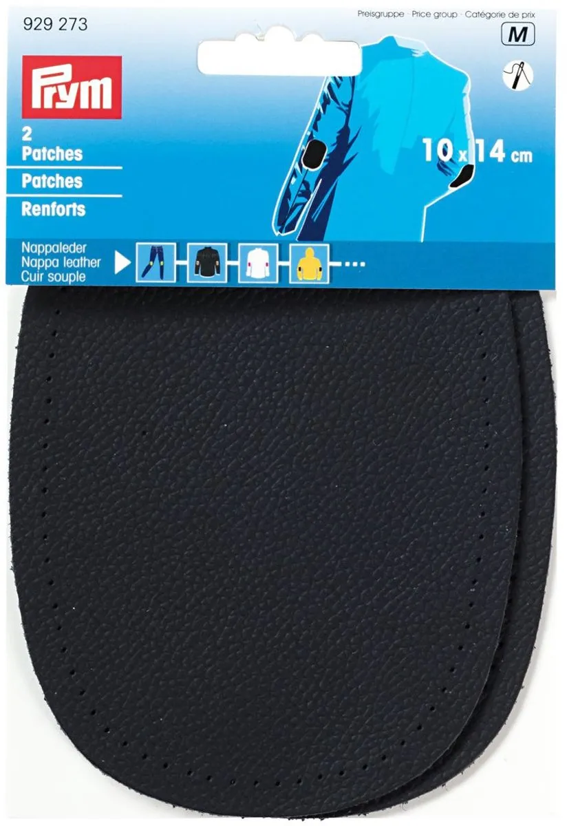 Prym Patches Nappaleder Donkerblauw