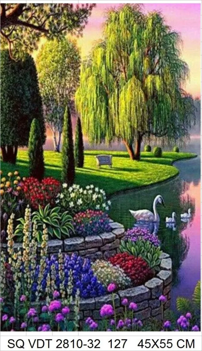 VDTOYS Diamond Painting VDTB127 Landschap 4 - 45x45cm