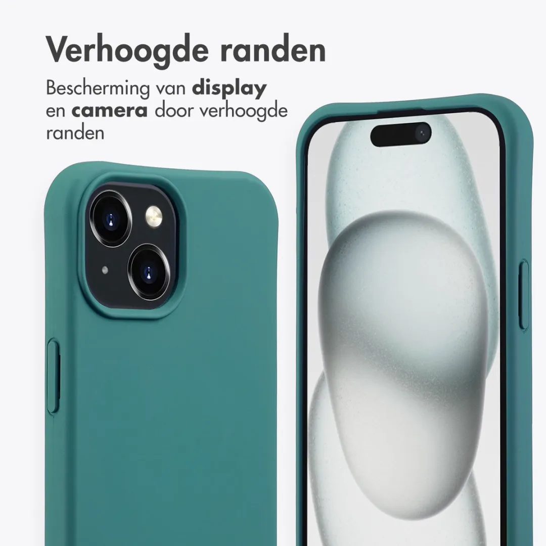 Imoshion iPhone 15 Hoesje Donkergroen - MagSafe
