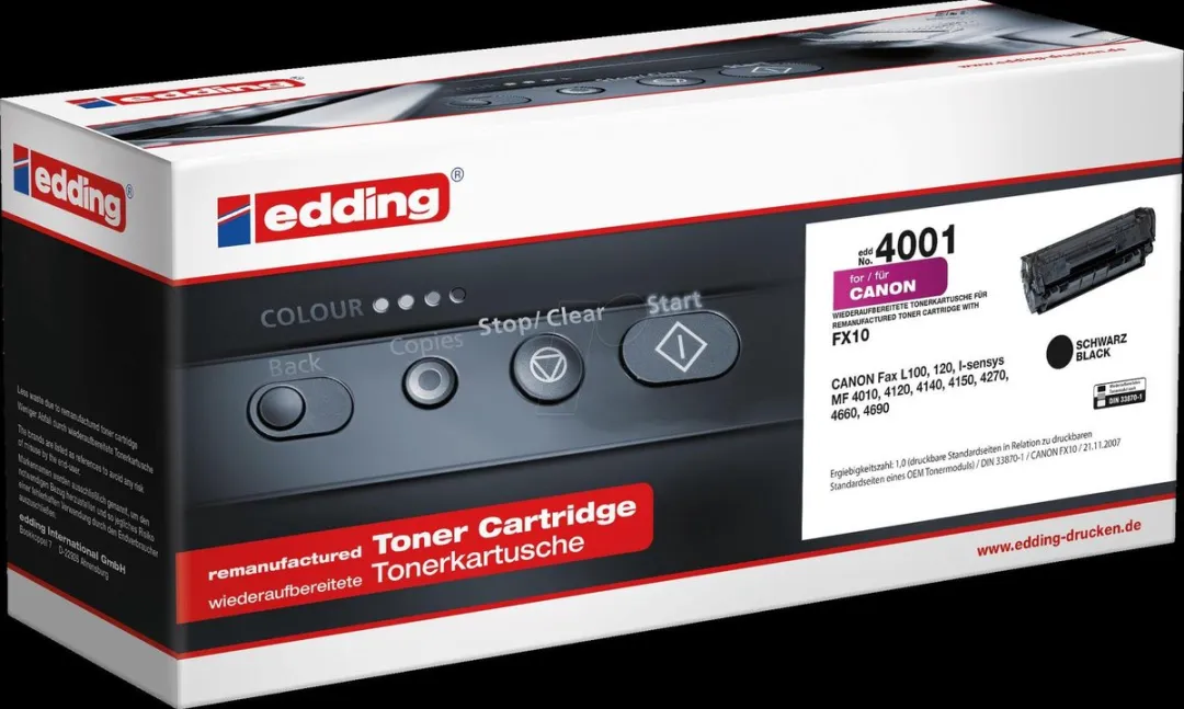 edding Toner Compatibel Zwart 18-4001 - 2000 Pagina's - afbeelding 5 van 5