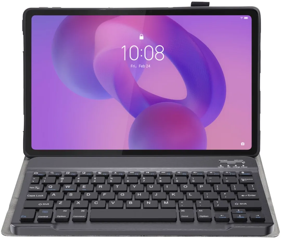 Just in Case Toetsenbordhoes Lenovo Idea Tab Plus - Zwart