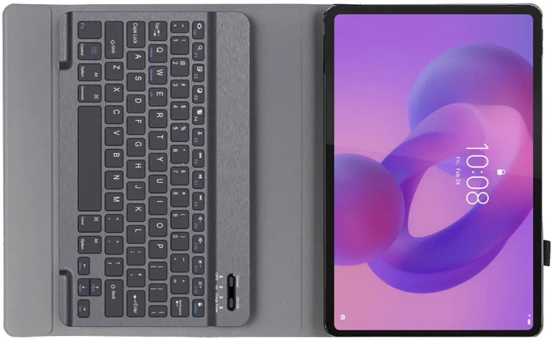 Just in Case Toetsenbordhoes Lenovo Idea Tab Plus - Zwart