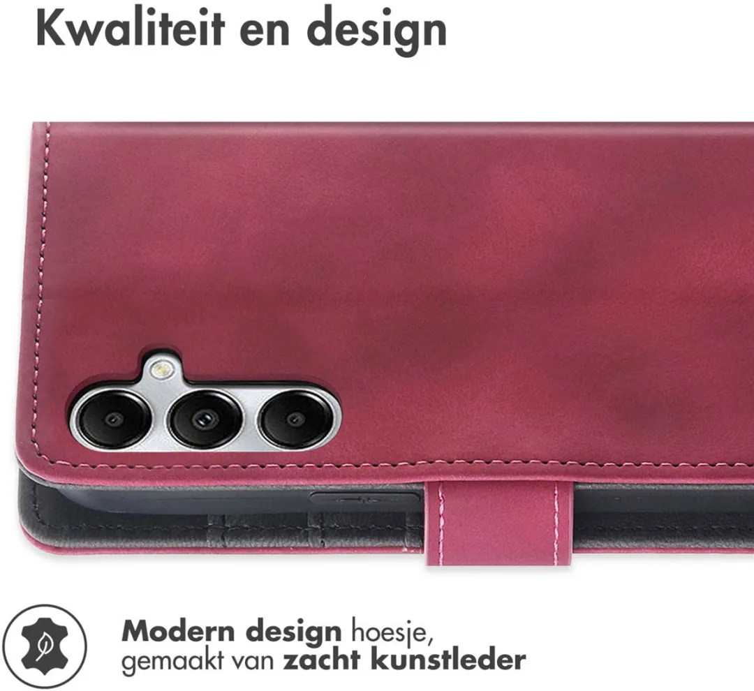 Imoshion Bookcase Hoesje Samsung Galaxy A55 - 3 Pasjes - Rood