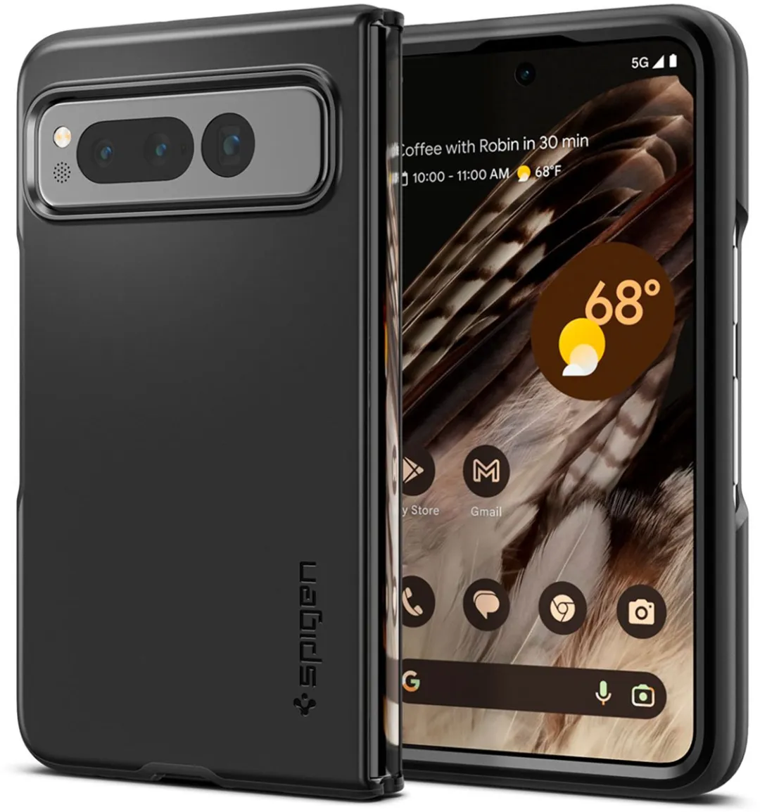 Spigen Thin Fit Hoesje ACS05919 Google Pixel Fold - Zwart
