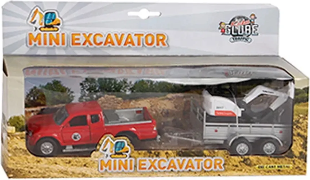 Kids Globe Mitsubishi Minigraver Die-cast 27cm - 3x AAA - afbeelding 6 van 6