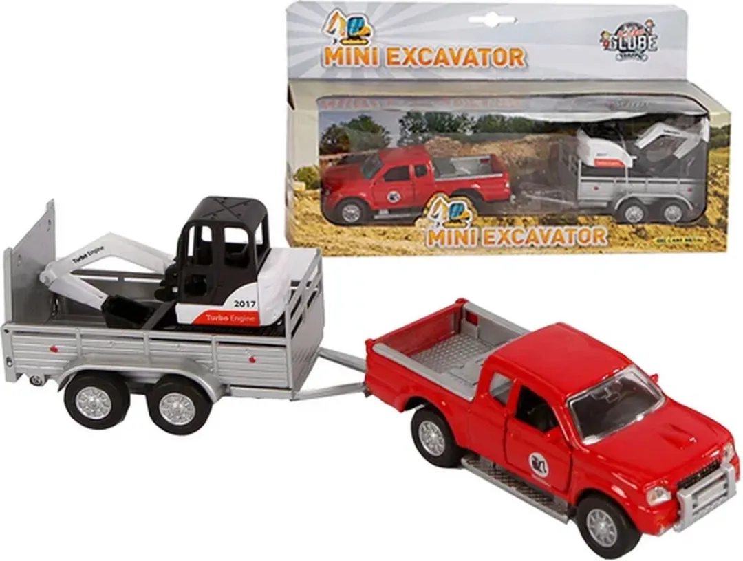 Kids Globe Mitsubishi Minigraver Die-cast 27cm - 3x AAA