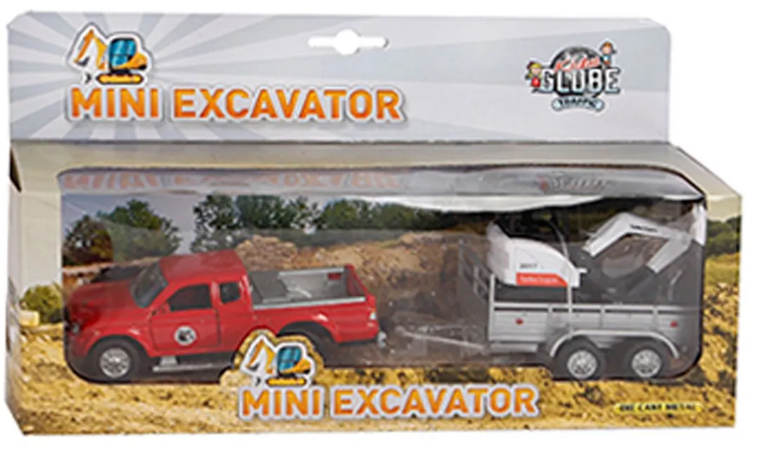 Kids Globe Mitsubishi Minigraver Die-cast 27cm - 3x AAA