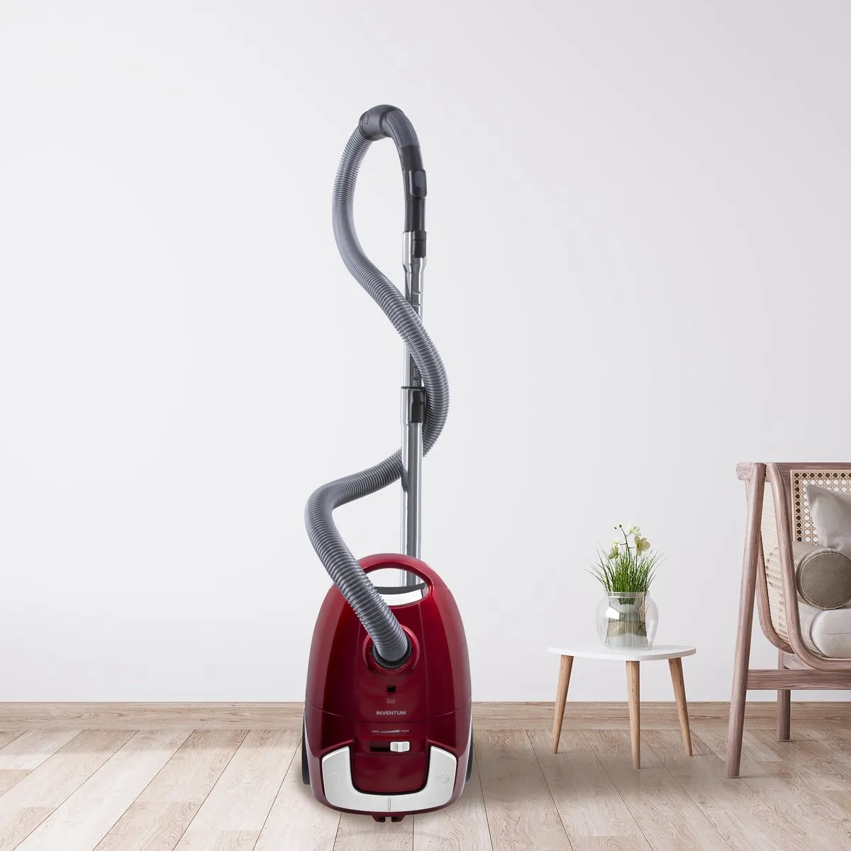 Inventum ST154RZA Stofzuiger met zak 1,5L - HEPA 13 - Rood