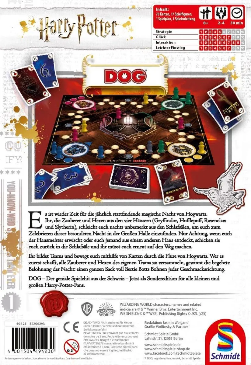 Schmidt Spiele DOG Harry Potter Bordspel - 4 Spelers