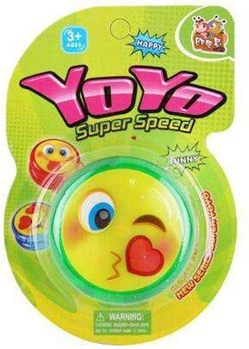 Funny Toys Jojo Smile Groen - Jo-Jo met LED licht en knipperende lampjes