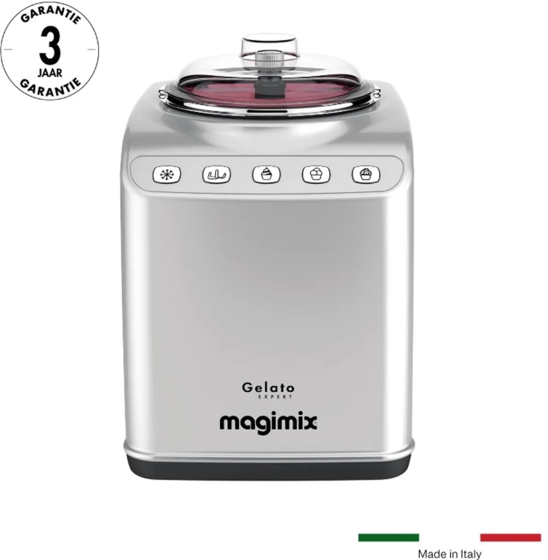 Magimix Gelato Expert 11680NL IJsmachine - 4 Programma's - Zilver/Transparant