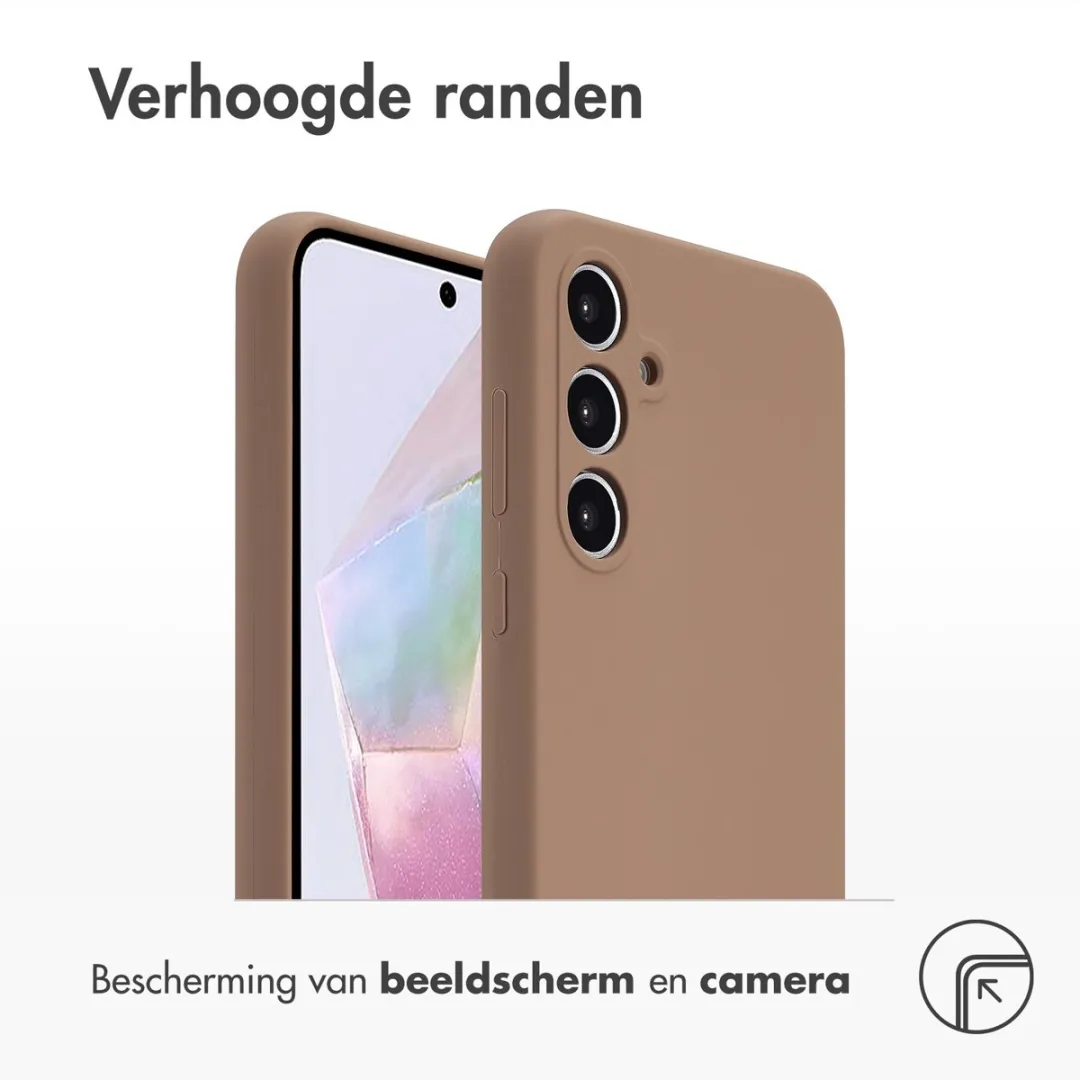 Accezz Hoesje Samsung Galaxy A35 Lichtbruin - SH00080592