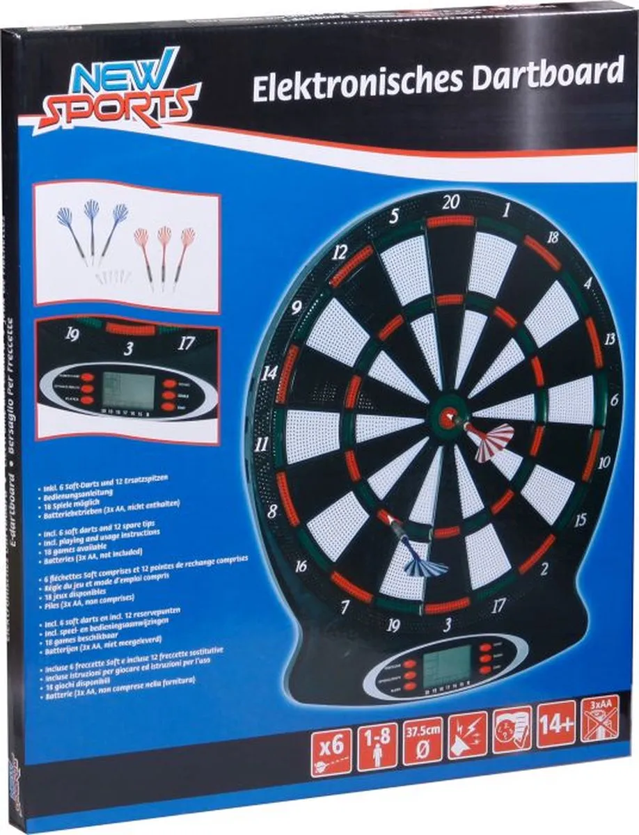 NSP Elektronisches Dartboard, 18 Spiele