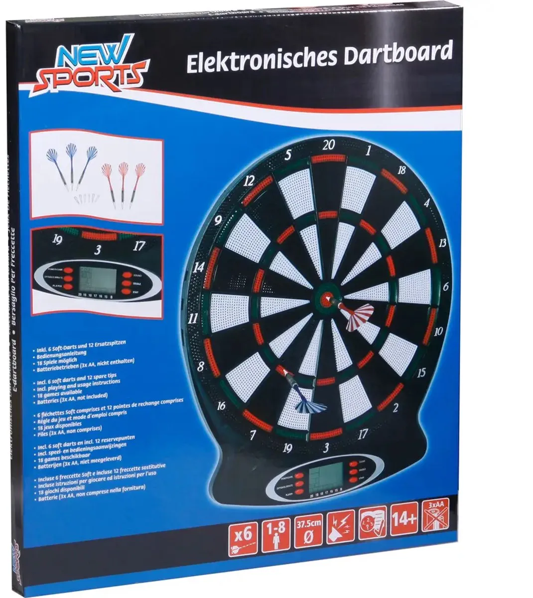 NSP Elektronisches Dartboard, 18 Spiele