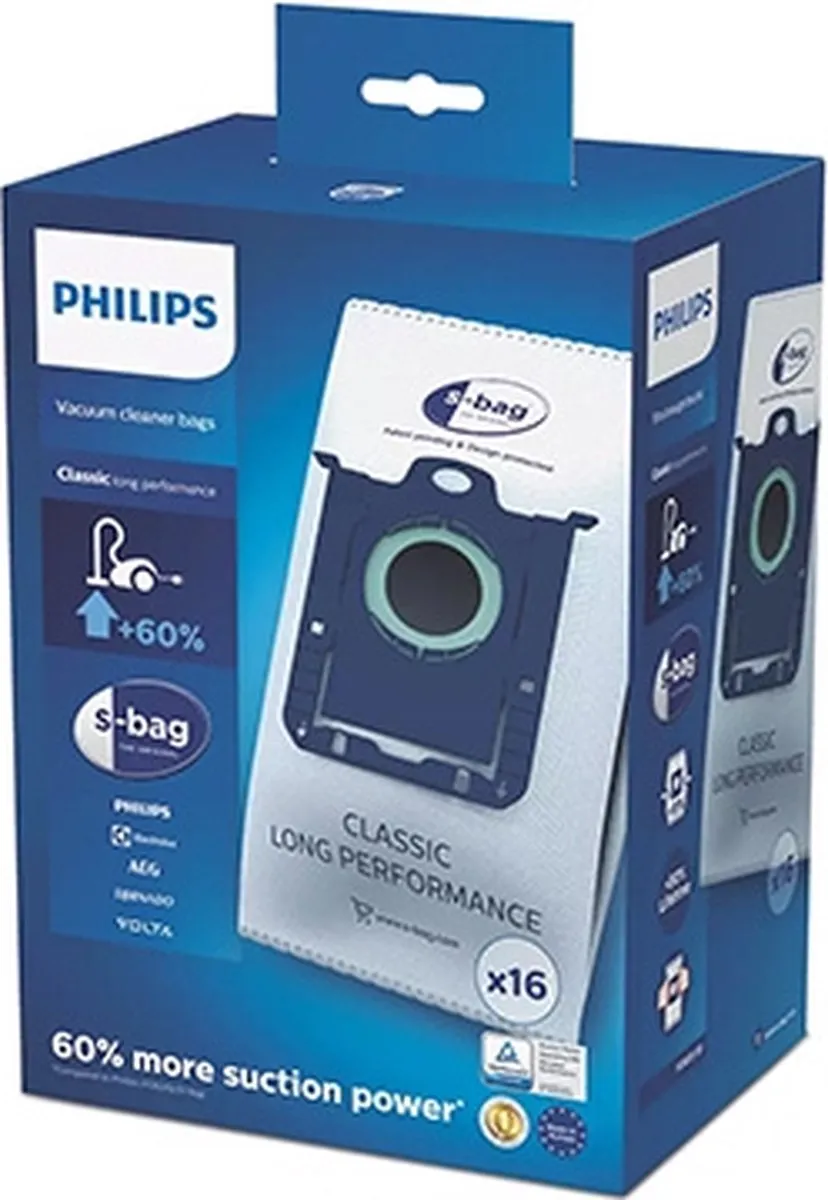 Philips S-bag FC8021/05 Stofzuigerzakken - 16 Stuks - afbeelding 6 van 6
