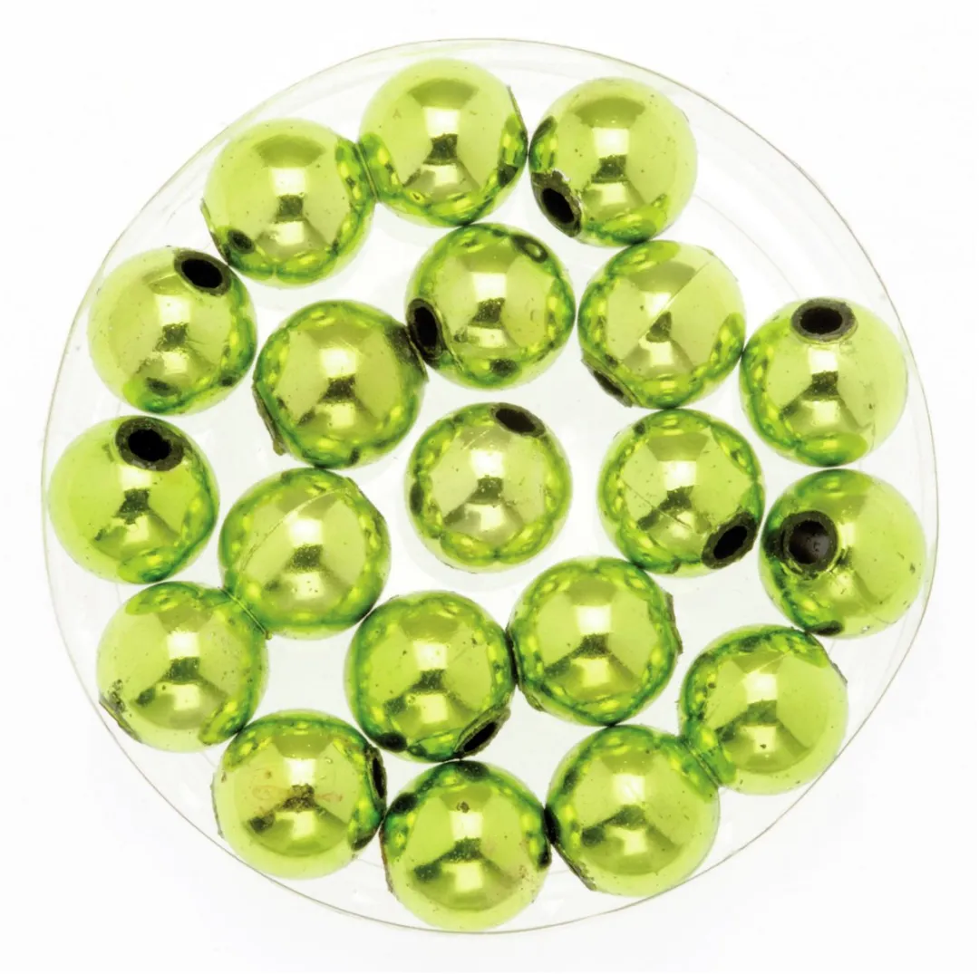 Glorex Hobby Glans Deco Kralen Groen - 360 Stuks Ø10mm