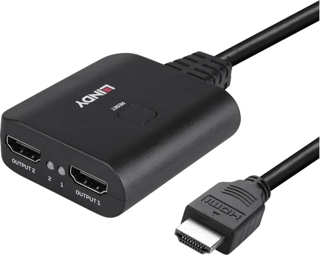 Lindy 38356 HDMI Video Splitter 2x HDMI - Zwart