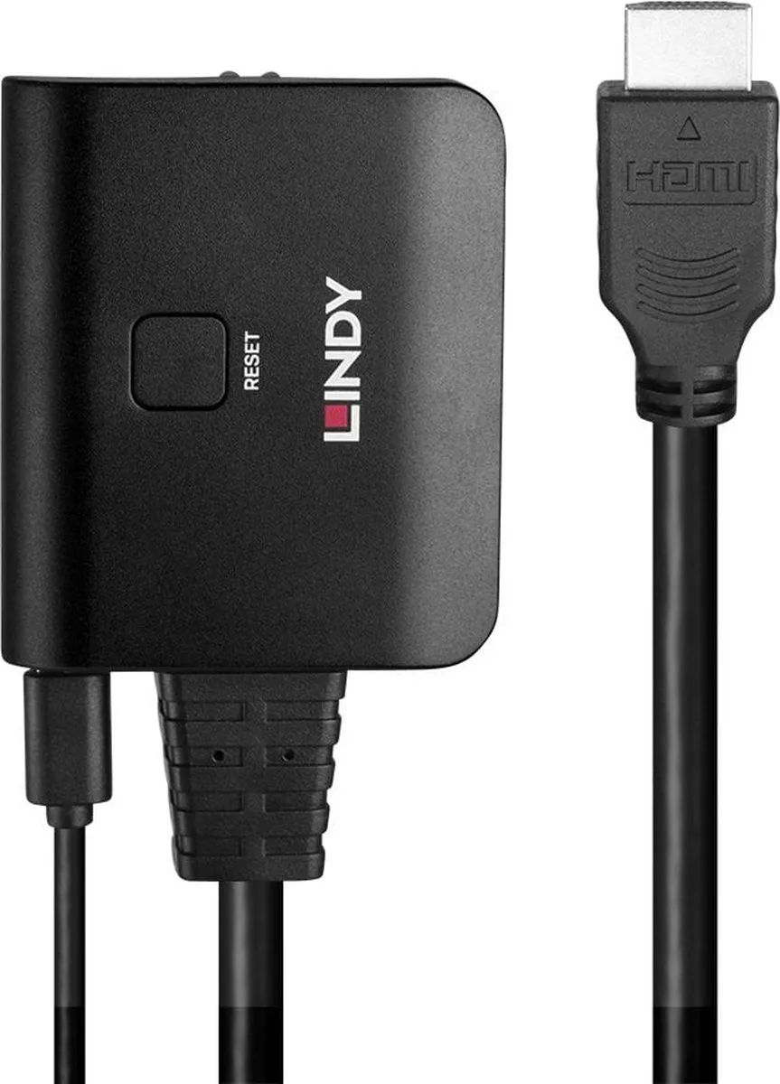 Lindy 38356 HDMI Video Splitter 2x HDMI - Zwart