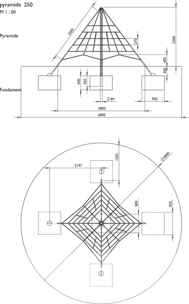 Intergard Klimtoestel Klimpiramide 250cm
