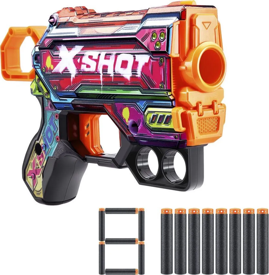 XSHOT Skins Dart Blaster - 8 Pijltjes - 24m Bereik