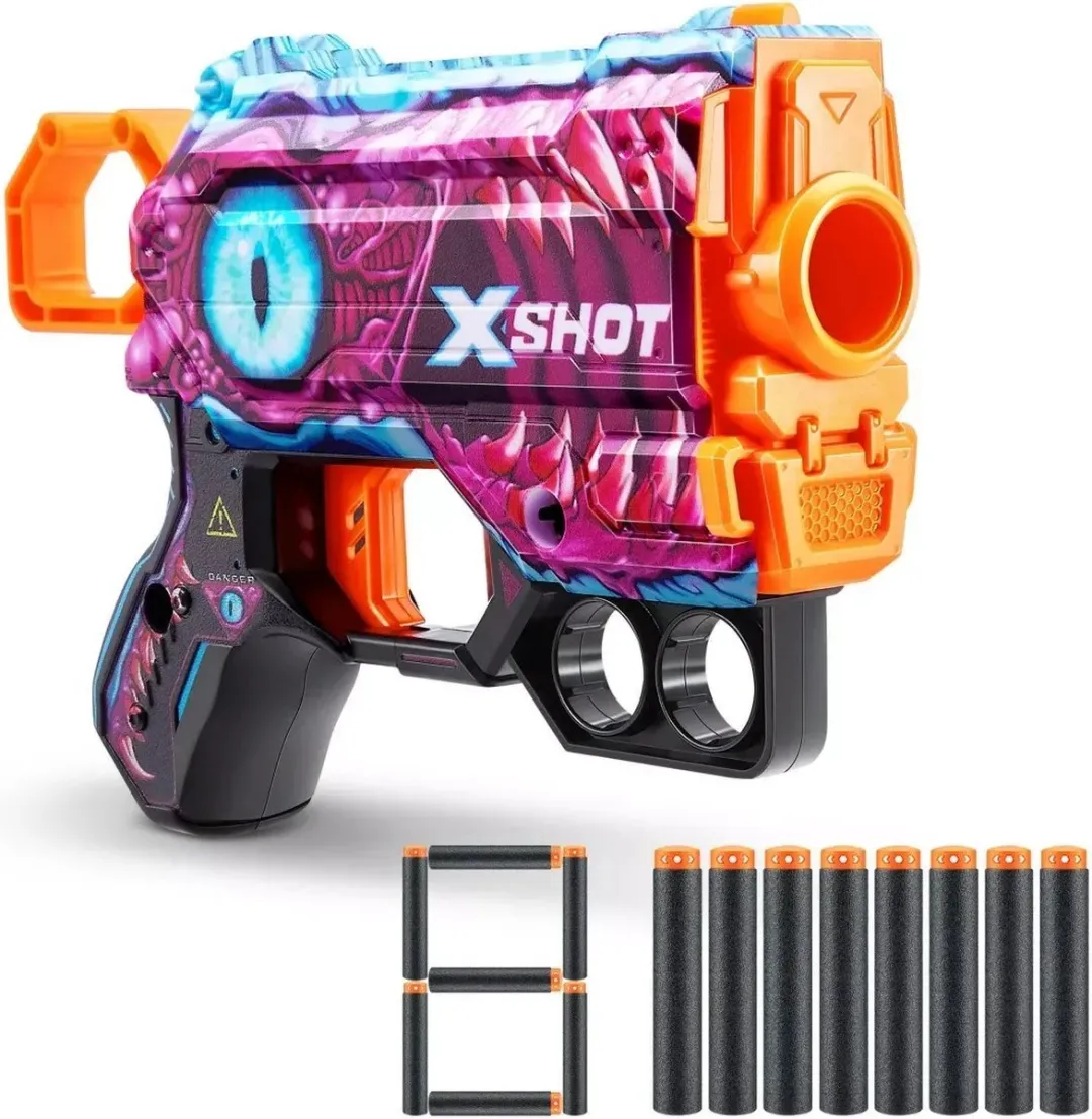 XSHOT Skins Dart Blaster - 8 Pijltjes - 24m Bereik