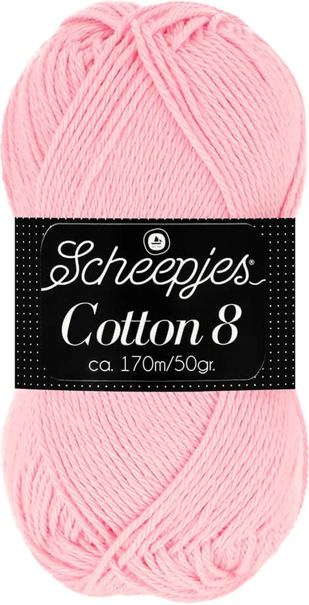 Scheepjes Cotton 8 50g Roze
