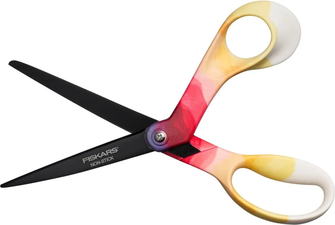 Fiskars Non-stick Daybreak Schaar 21cm - Geel/Rozew/Zwart