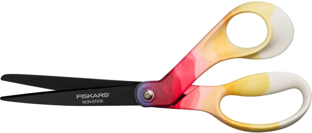 Fiskars Non-stick Daybreak Schaar 21cm - Geel/Rozew/Zwart