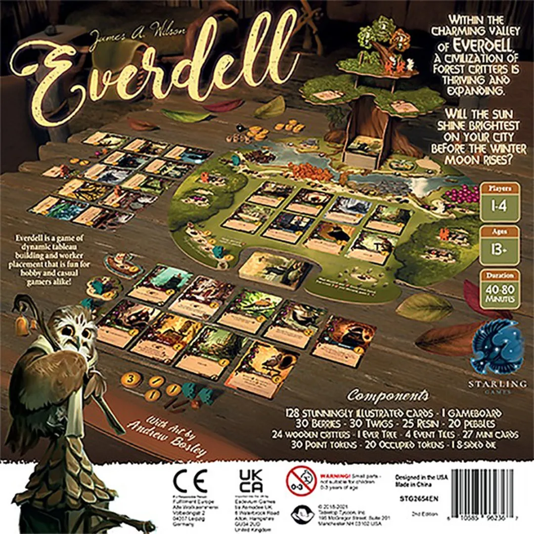Starling Games Everdell Second Edition - Engelstalig workerplacement bordspel