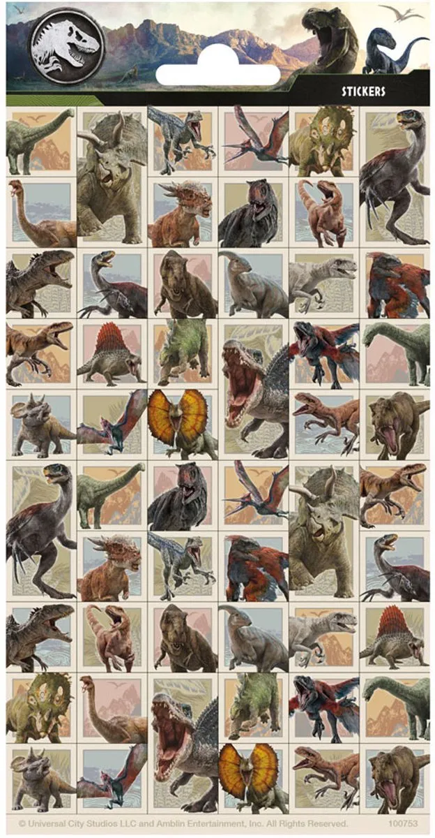 Stickervel Jurassic World