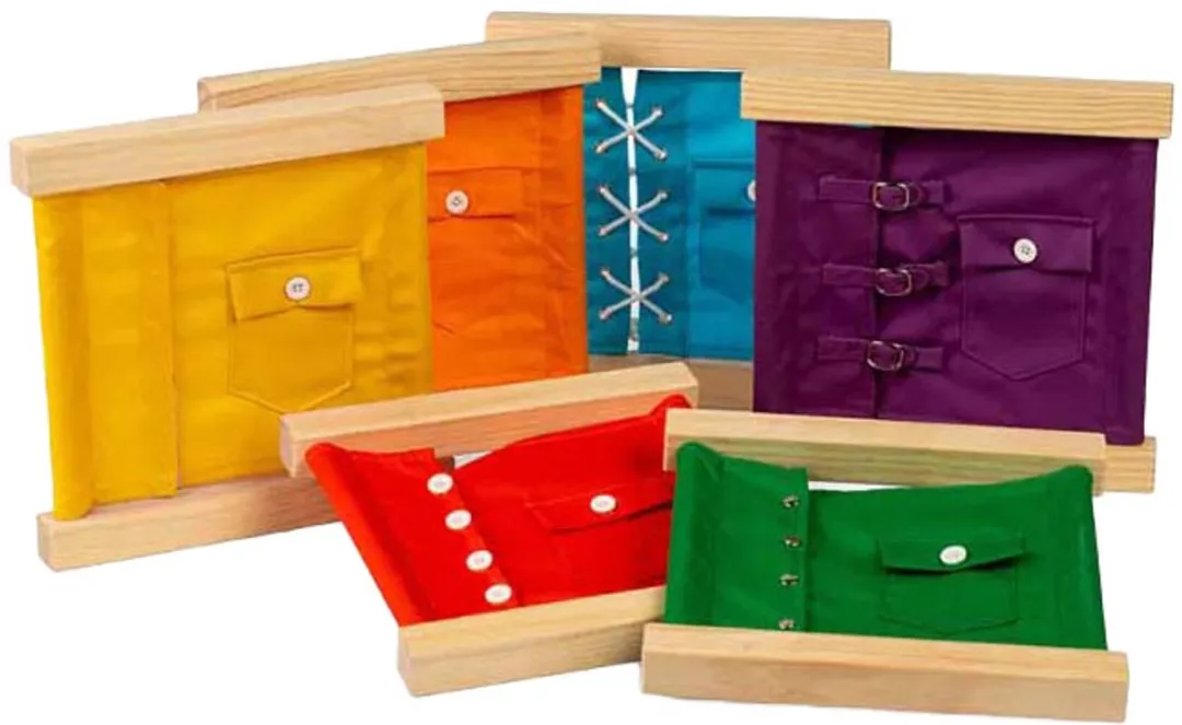 BIGJIGS Houten Sluitingen en Knopenframes 37003