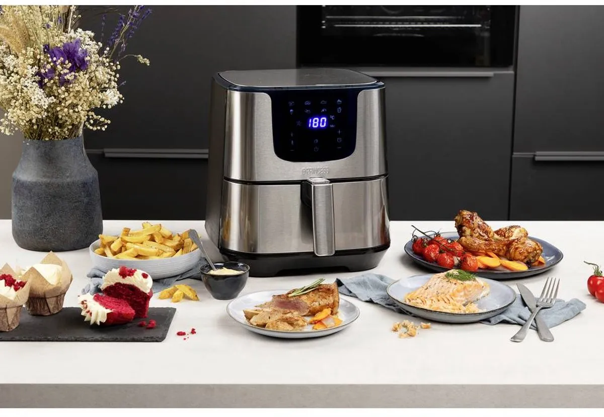 Princess Digital Airfryer Deluxe XXL 182060 - 5.5L - 1700W - Zwart/RVS
