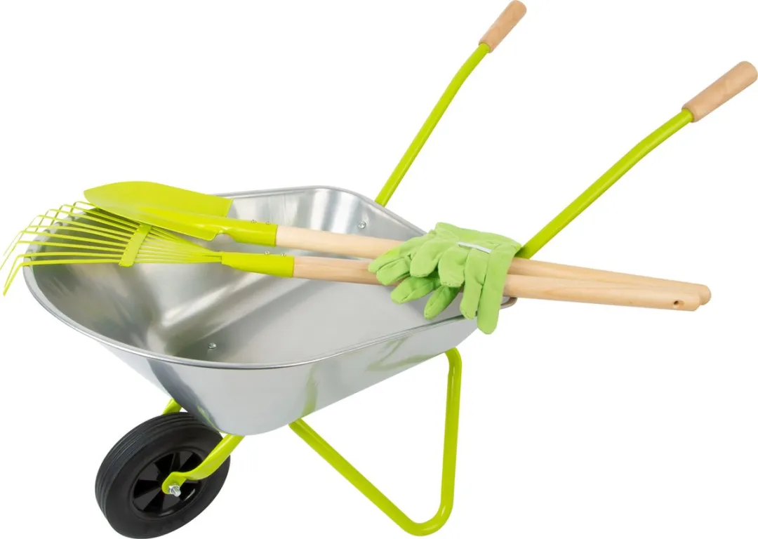 Small Foot Metalen Kruiwagen Tuingereedschap 5-delig