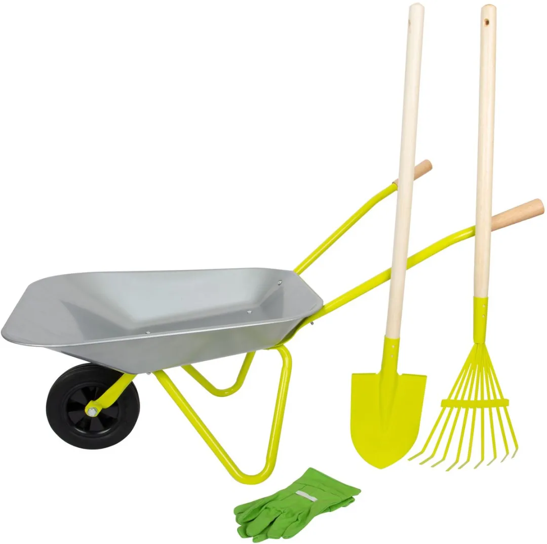 Small Foot Metalen Kruiwagen Tuingereedschap 5-delig - Multicolor