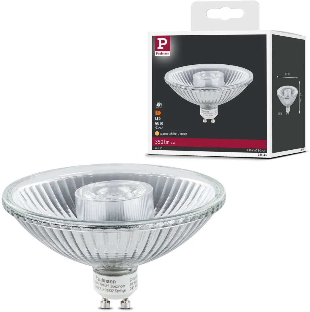 Paulmann LED Reflector QPAR111 GU10 4W 350lm - Warm wit