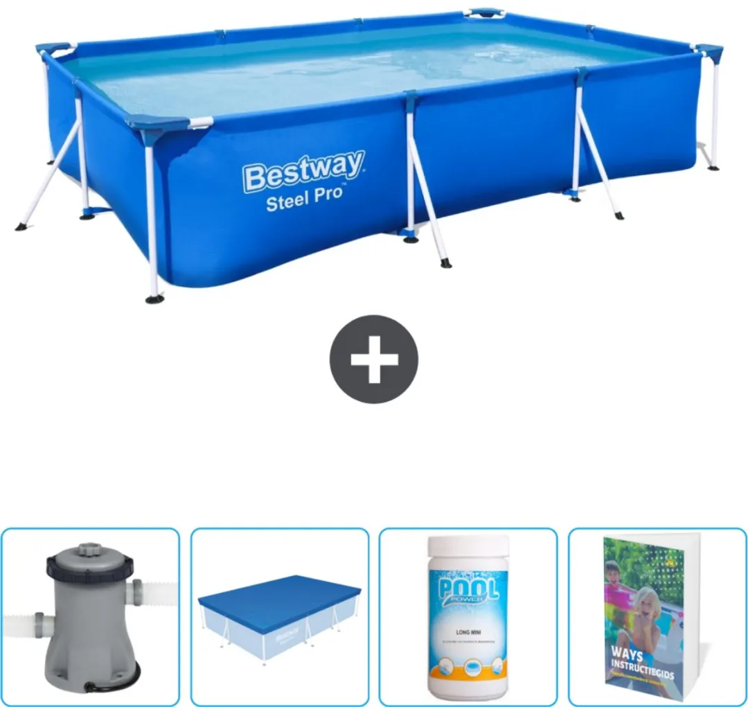 Bestway Steel Pro 56411 Zwembad 300x201x66cm