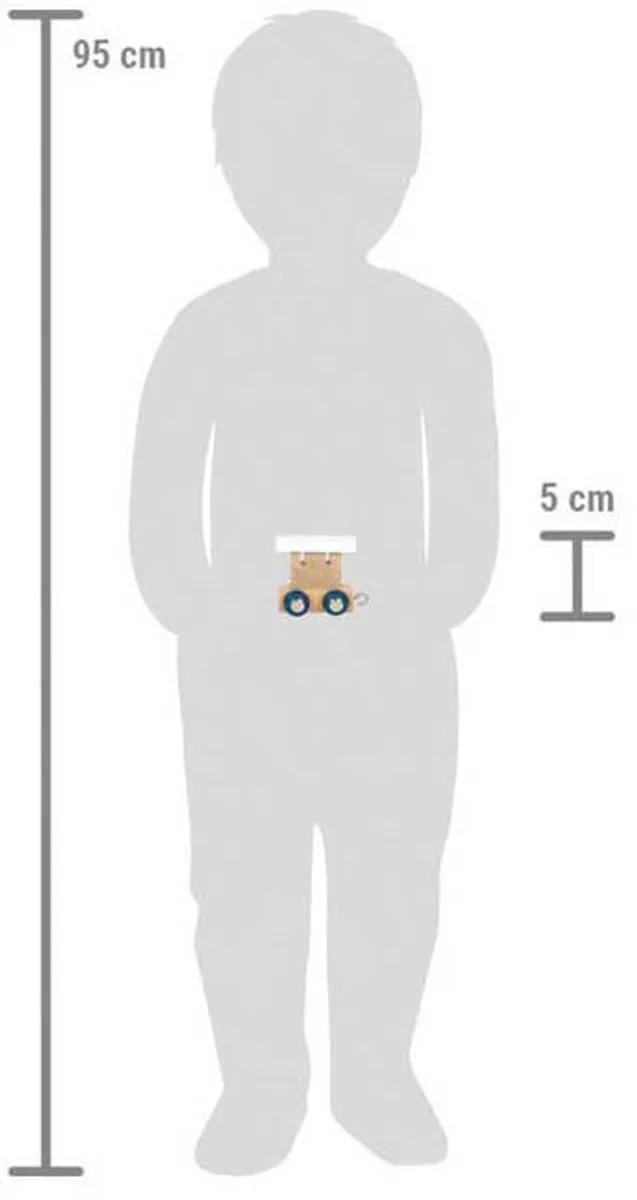Small Foot Houten Lettertrein Polar - 12 Stuks