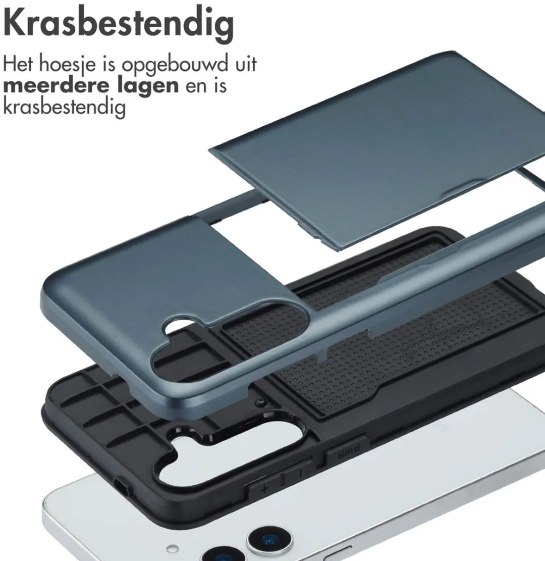 Imoshion Hoesje Samsung Galaxy S25 Plus - Donkerblauw - 2 Pasjes