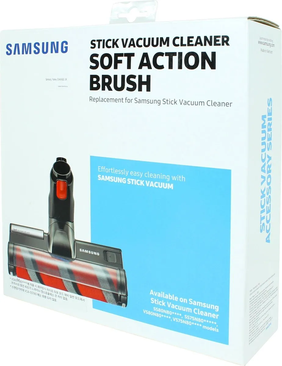 Samsung Parketborstel VS8000N - Cilinder - Ø35mm - Zwart