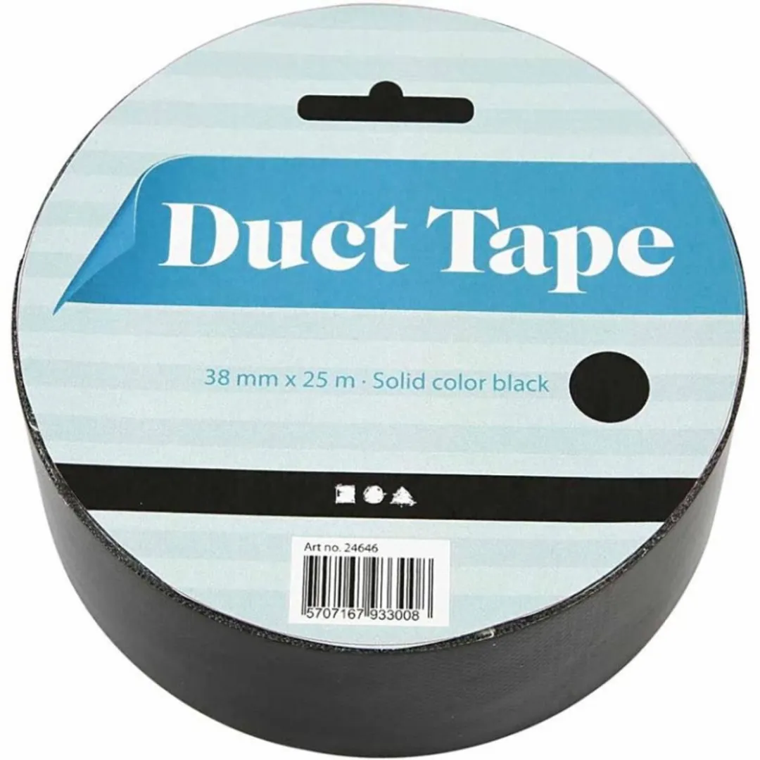 Creativ Company Canvas Tape 25m - Zwart