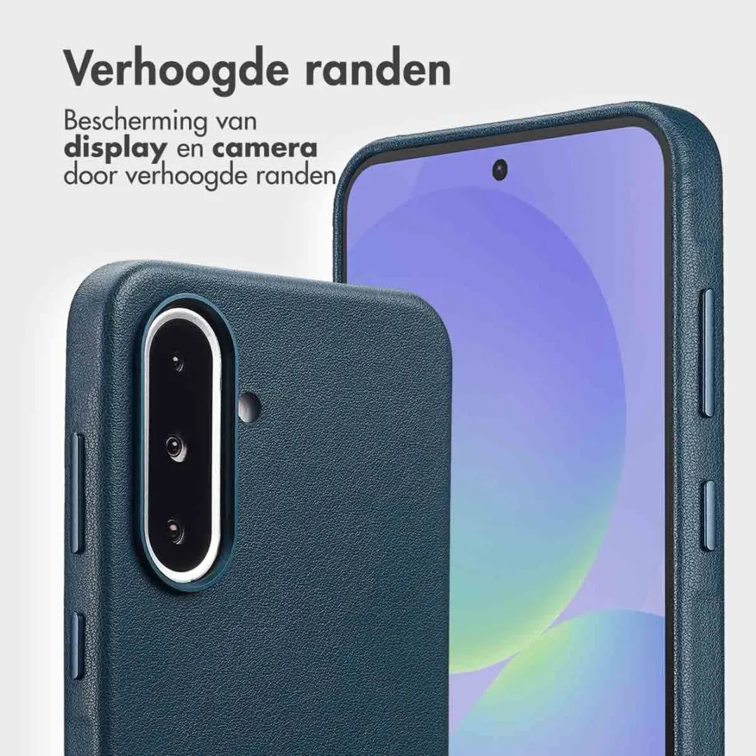 Accezz Leather Bookcase 2-in-1 Hoesje - Samsung Galaxy A36/A56 - 3 Pasjes - Nightfall Blue