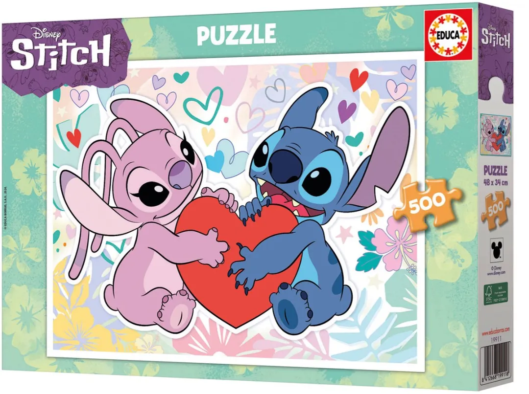 Educa Stitch Disney Puzzel 500 Stuks - Meerkleurig