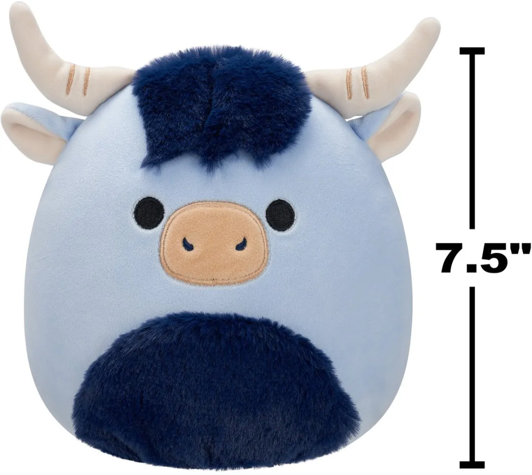 Squishmallows Toro Blauwe Hooglandkoe 19cm - Navy Blue Buik