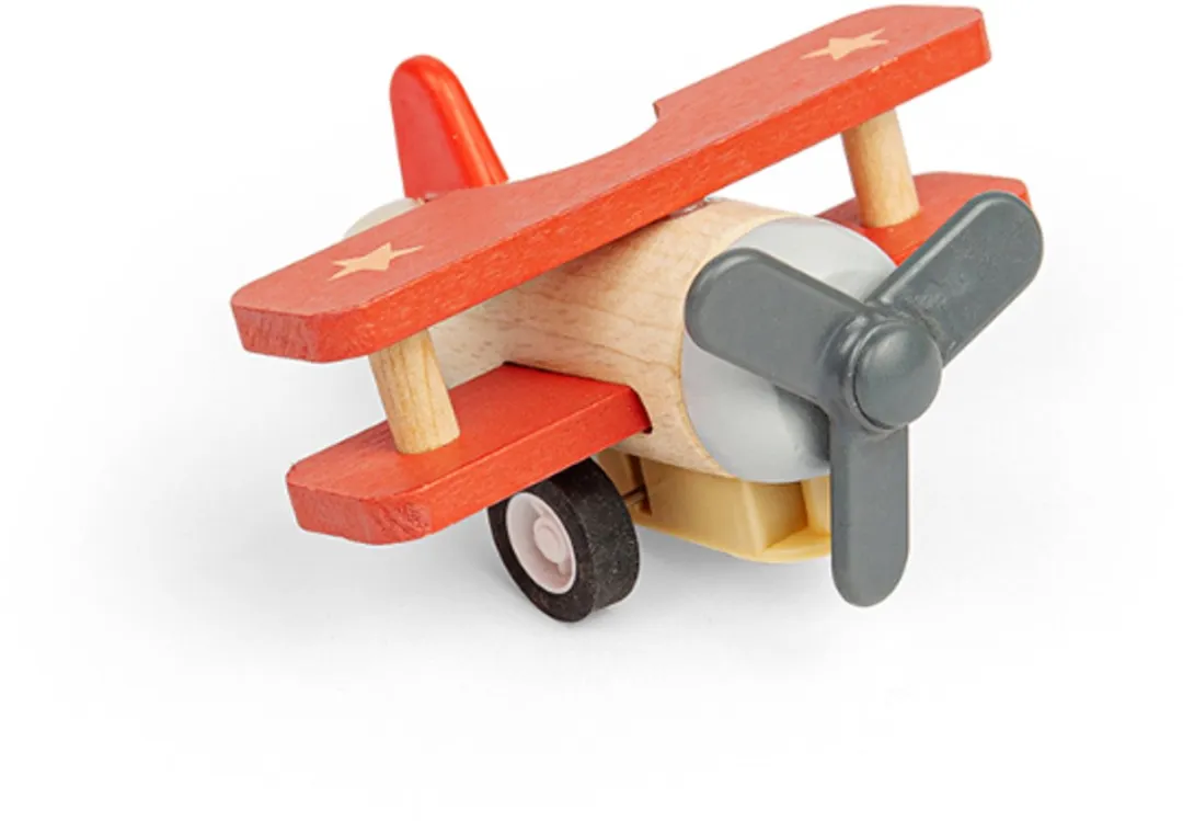 BIGJIGS Zelfrijdend Vliegtuig 36072-1 - Multicolor