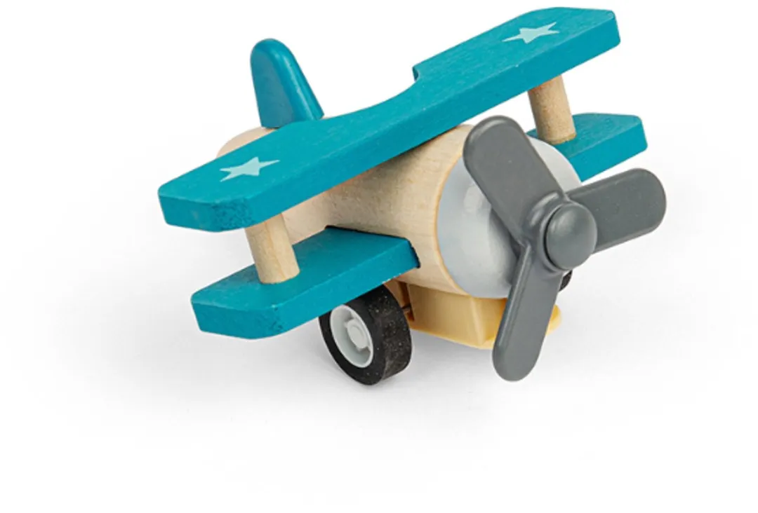 BIGJIGS Zelfrijdend Vliegtuig 36072-1 - Multicolor