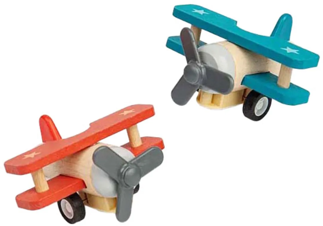 BIGJIGS Zelfrijdend Vliegtuig 36072-1 - Multicolor