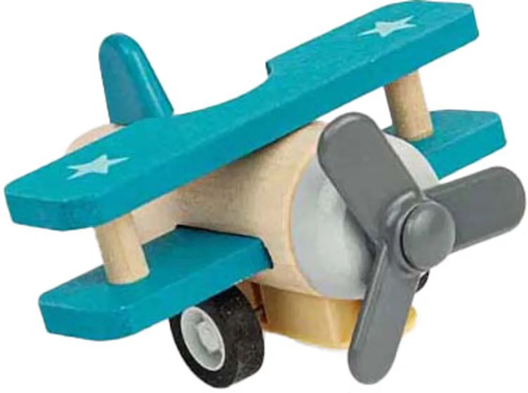 BIGJIGS Zelfrijdend Vliegtuig 36072-1 - Multicolor